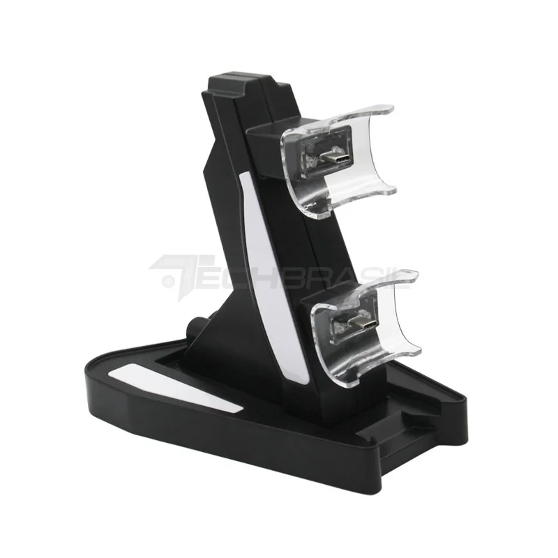 Imagem 3 de 5 do produto Carregador Duplo P/ 2 Controle Dualsense Playstation 5 Base Torre