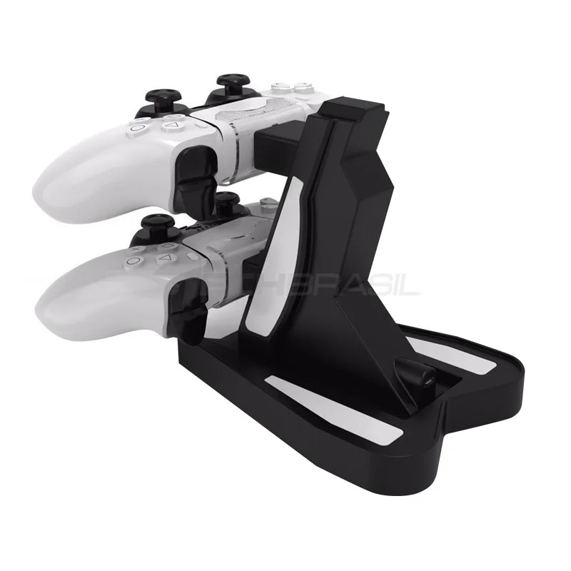 Imagem 4 de 5 do produto Carregador Duplo P/ 2 Controle Dualsense Playstation 5 Base Torre