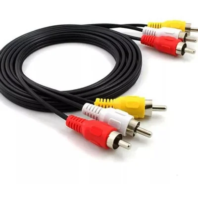 Cabo 3rca + 3rca Gold Com Coaxial - 5m