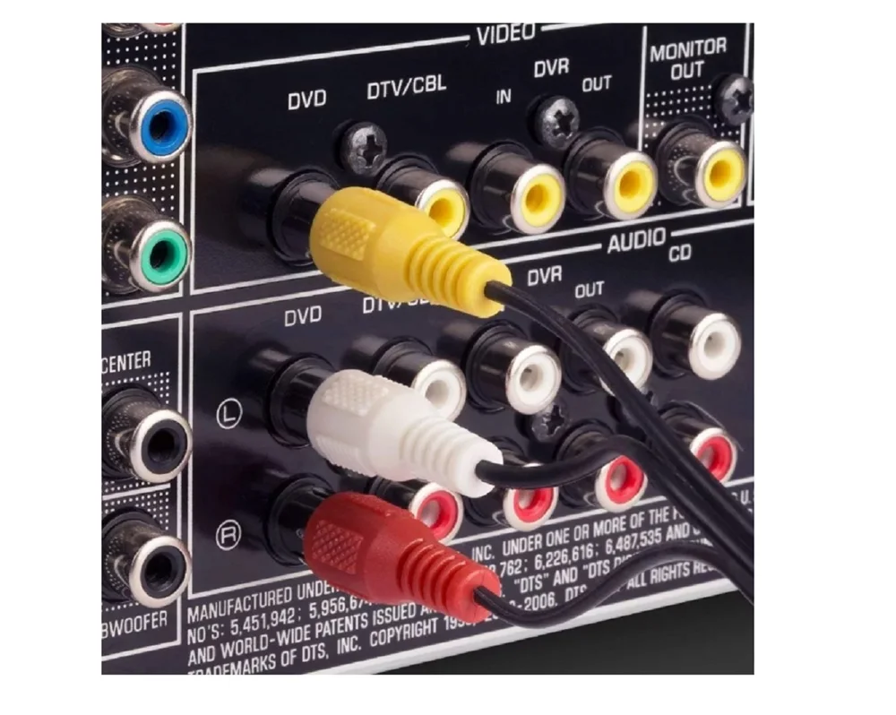 Imagem 2 de 5 do produto Cabo 3rca + 3rca Gold Com Coaxial - 5m