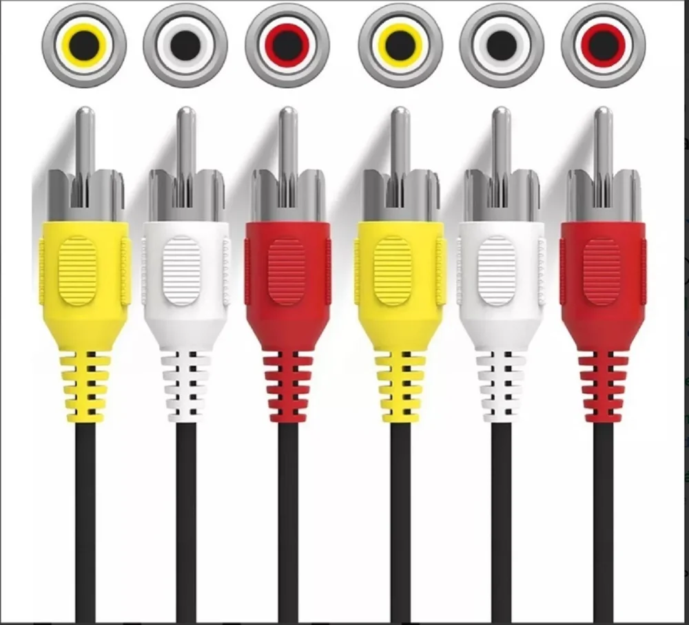 Imagem 5 de 5 do produto Cabo 3rca + 3rca Gold Com Coaxial - 5m