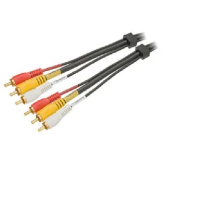 Cabo 3rca + 3rca Gold C/ Coaxial 3m Tebera