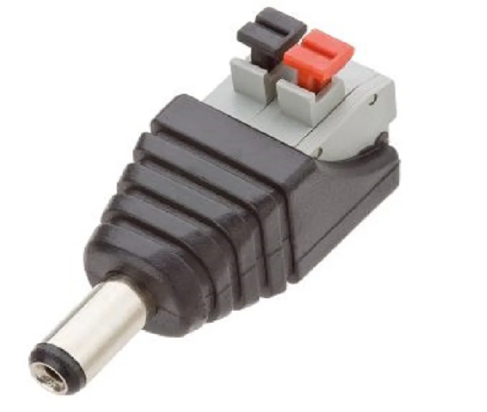 Imagem 4 de 5 do produto Plug P4 2,1mm Macho C/ Borne Engate Rapido Emb 10 Pçs