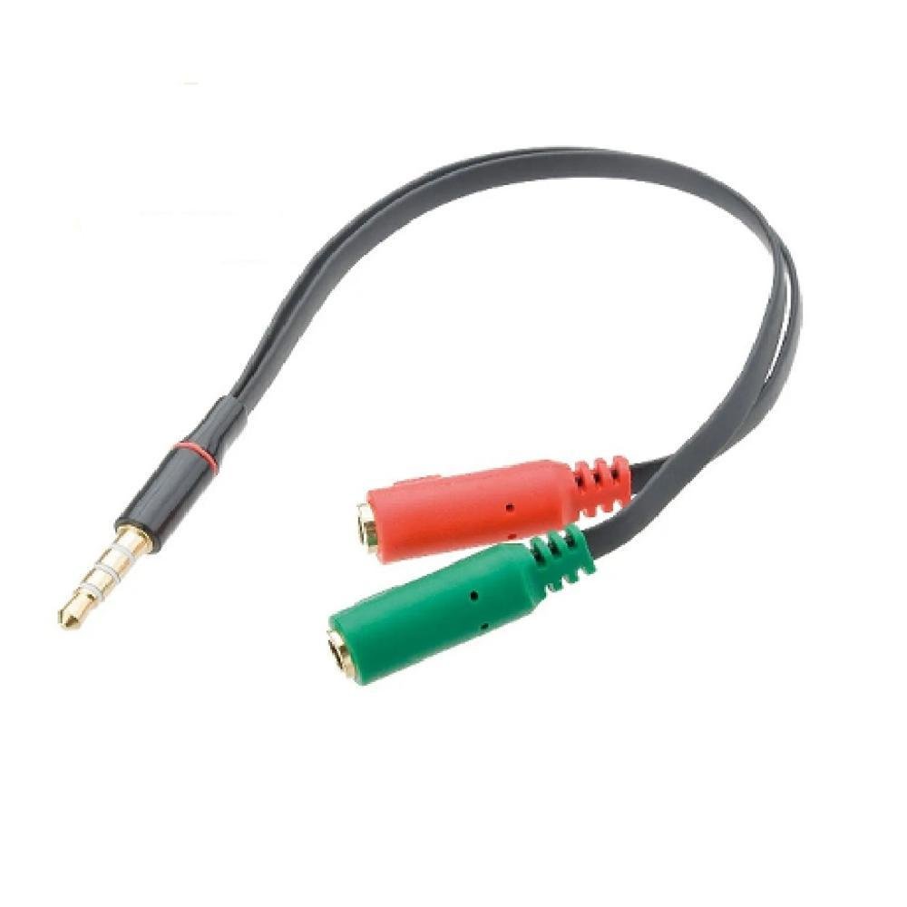 Imagem 2 de 3 do produto Cabo Para Fone, 2 P2 Fêmea Para 1 P2 Macho - Tebera