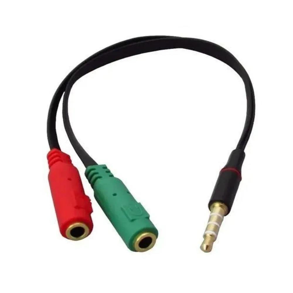 Imagem 3 de 3 do produto Cabo Para Fone, 2 P2 Fêmea Para 1 P2 Macho - Tebera