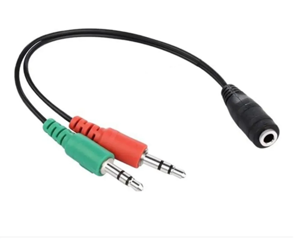 Imagem 3 de 5 do produto Cabo Adaptador Para Fone 2 P2 X 1 P2 (fone+mic) Tebera
