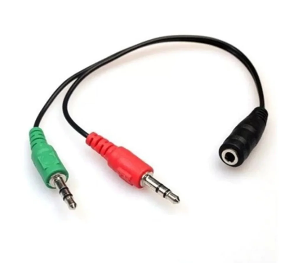 Imagem 5 de 5 do produto Cabo Adaptador Para Fone 2 P2 X 1 P2 (fone+mic) Tebera