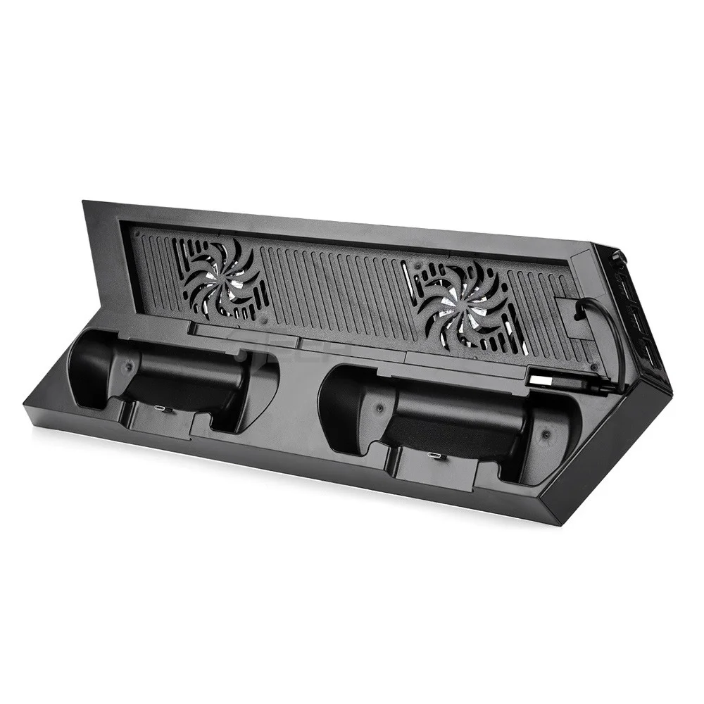 Imagem 3 de 5 do produto Base Vertical Cooler Para Playstation 4 Fat Carregador 2 Controle