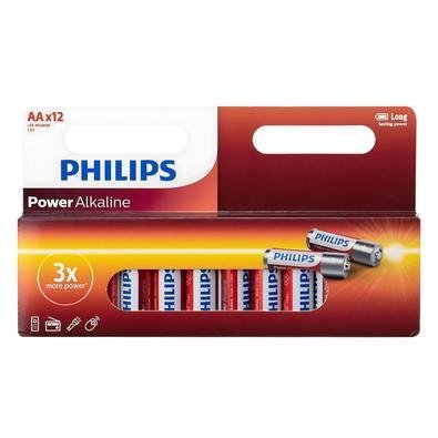 Pilha Philips Alcalina  Aa 1.5v Cartela 12 Unidades