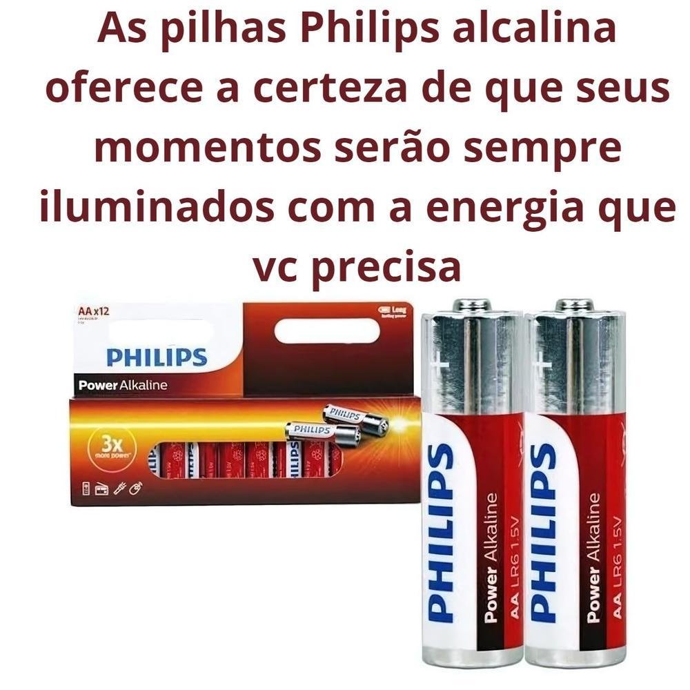 Pilha Philips Alcalina Aa 1.5v Cartela 12 Unidades Pilha Philips Alcalina Aa 1.5v Cartela 12 Unidades