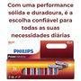 Pilha Philips Alcalina  Aa 1.5v Cartela 12 Unidades
