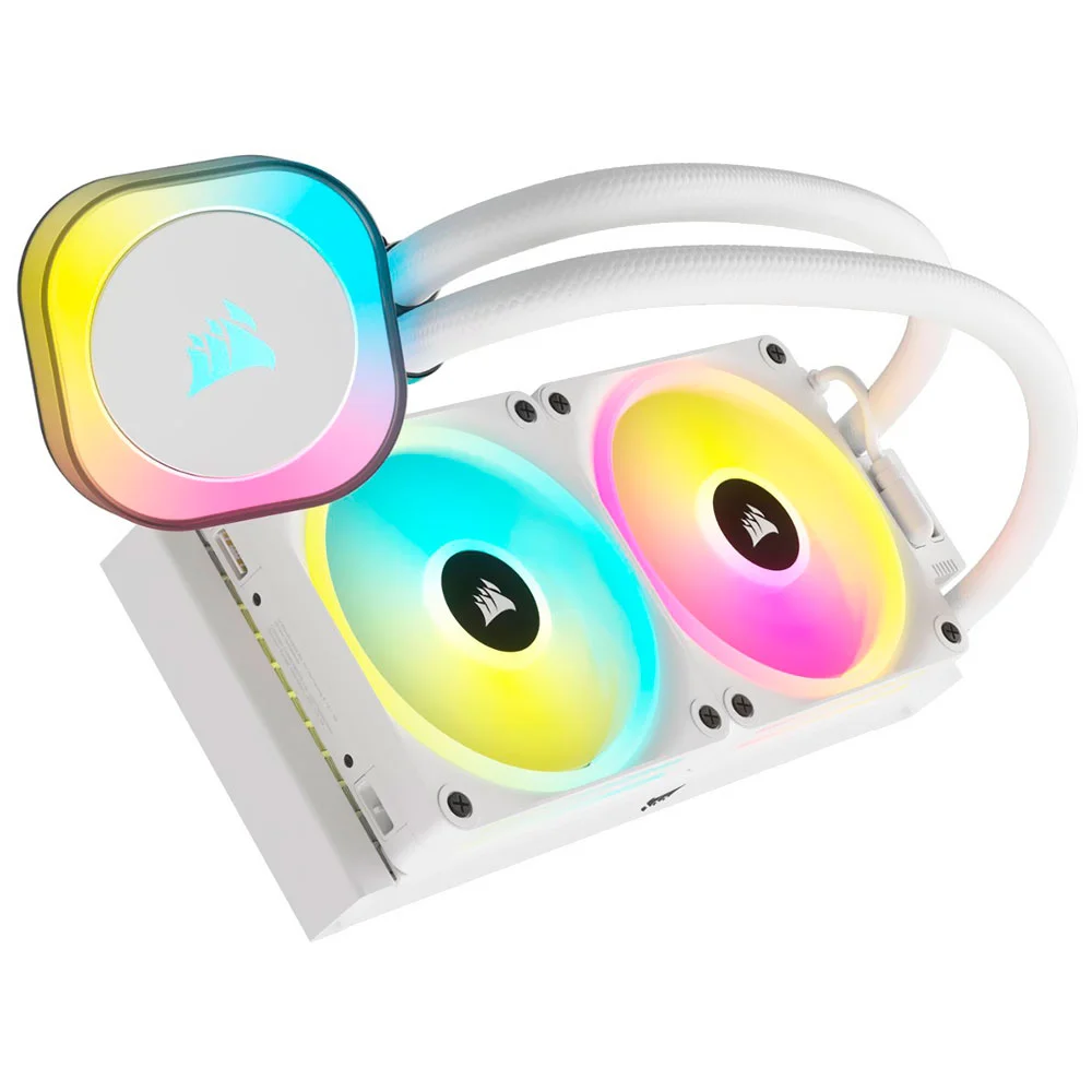 Water Cooler Corsair Icue Link H100i RGB White Aio 240mm P/ Intel/amd RGB Branco - Cw-9061005-ww 8