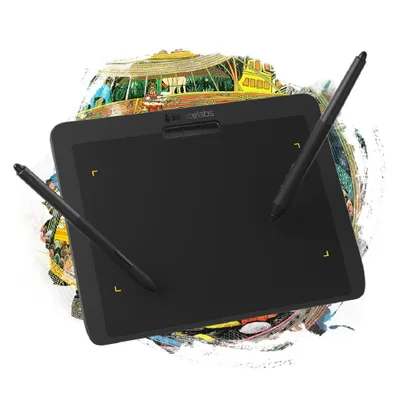 Mesa Digitalizadora Xencelabs Pequeno, 2 Canetas, 10 ", Preto