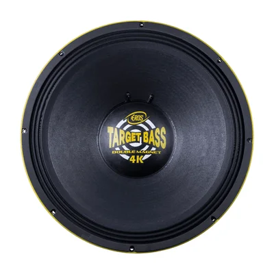 Alto Falante Eros E-18 18" Target Bass Double Magnet 4k 2000w Rms 4 Ohms - Amarelo