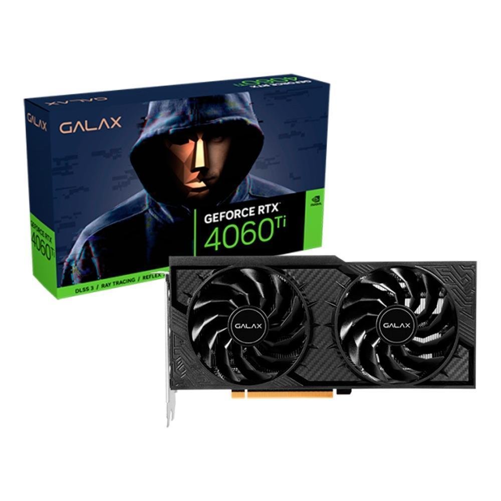 Placa De Video Galax Geforce RTX 4060 Ti Teclab Dual (ad104) 8GB Gddr6 128 Bits - 46isl8mdaboc