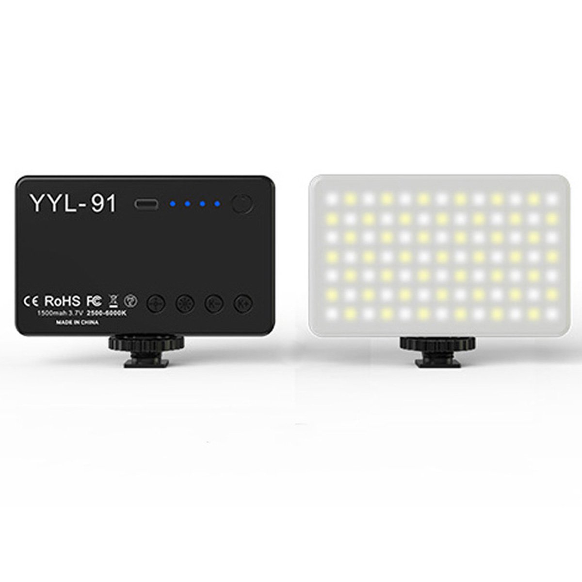 Iluminador LED Recarregável Yyl-91 Preto 6w