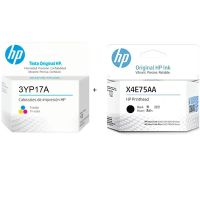 Cabeça De Impressão Kit 2 Cores Hp X4e75a Preto E 3yp17a Color | Hp Ink Tank 500 530 610