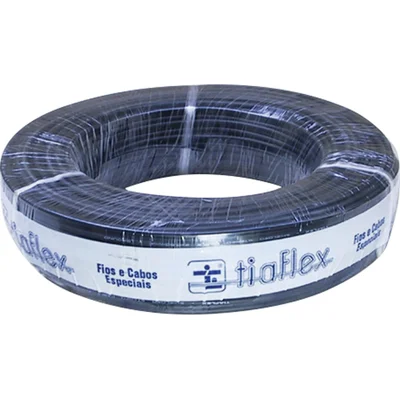 Cabo Para Microfone Balanceado Af(t) Ofhc 2 X 22awg Preto Tiaflex - Rl / 100