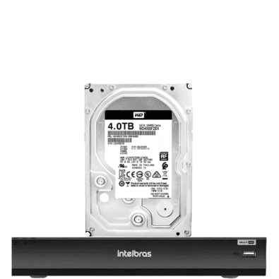 Dvr Intelbras 8 Canais Imhdx 3008 Com Hd De 4TB Instalado
