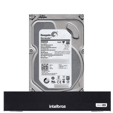 Dvr Intelbras 8 Canais Mhdx 1008-c Com Hd De 3TB Instalado