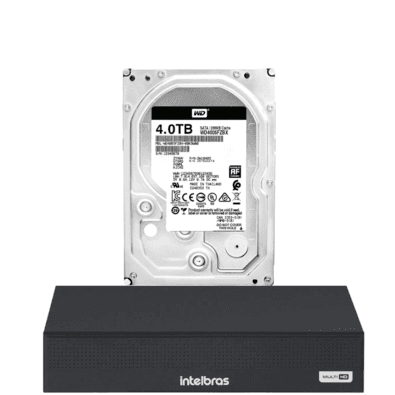 Dvr Intelbras 8 Canais Mhdx 3008-c Com Hd De 4TB Instalado