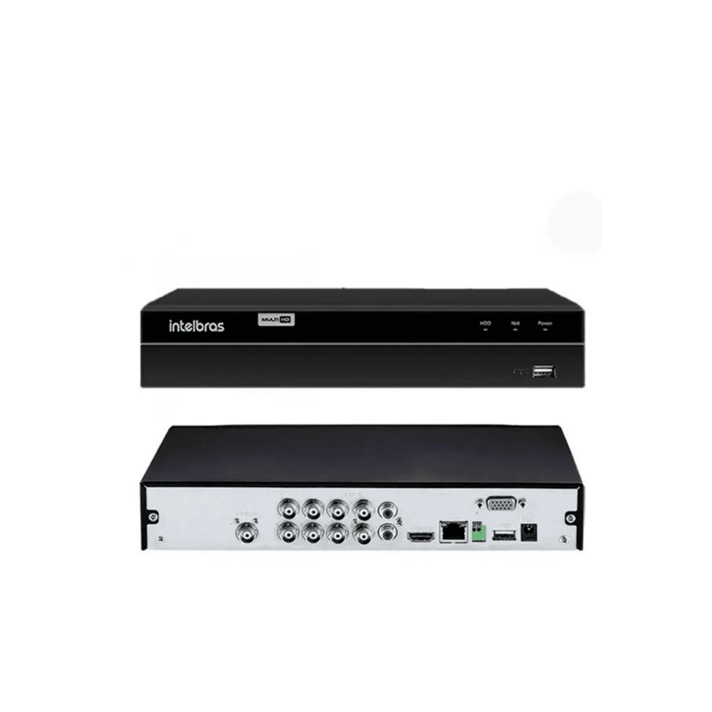Imagem 3 de 5 do produto Dvr Intelbras 8 Canais Mhdx 1208 Com Hd De 4TB Instalado