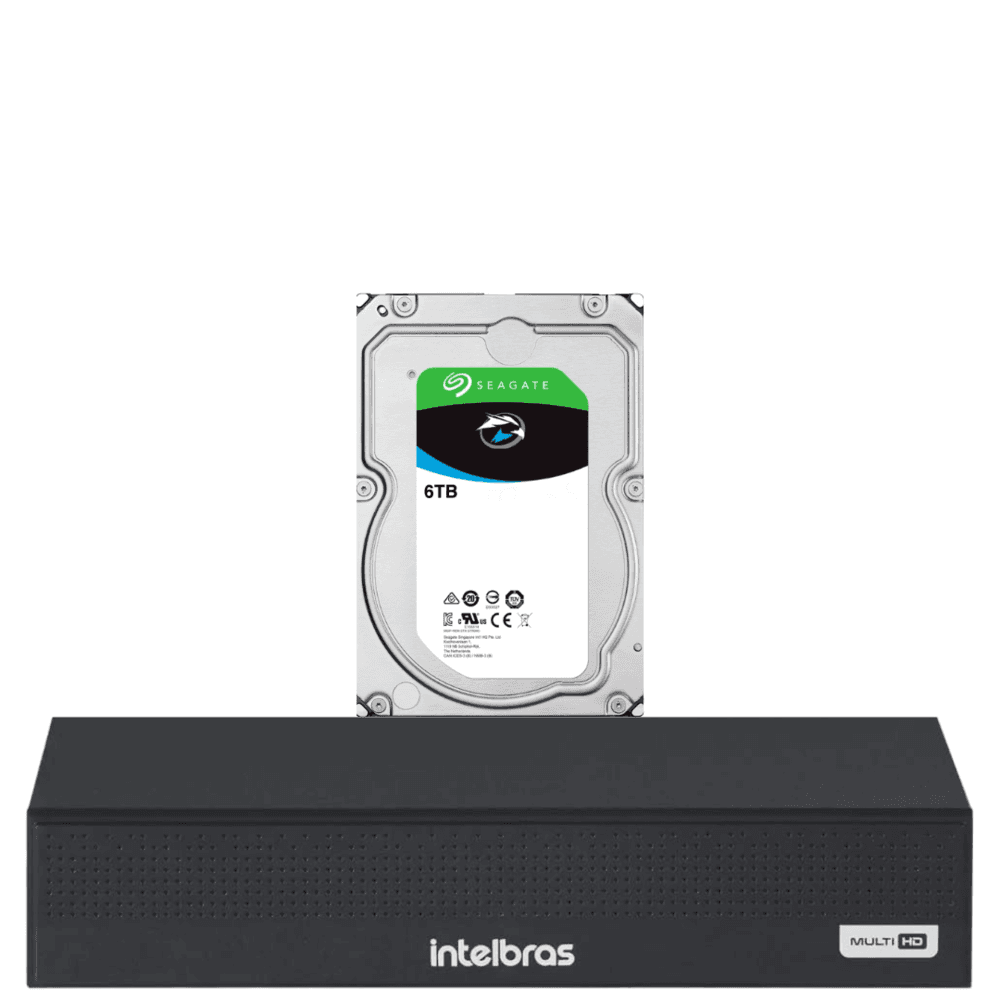Dvr Intelbras 8 Canais Mhdx 3008 c Com Hd De 6 TB Instalado 4