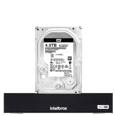 Dvr Intelbras 8 Canais Mhdx 1008-c Com Hd De 4TB Instalado