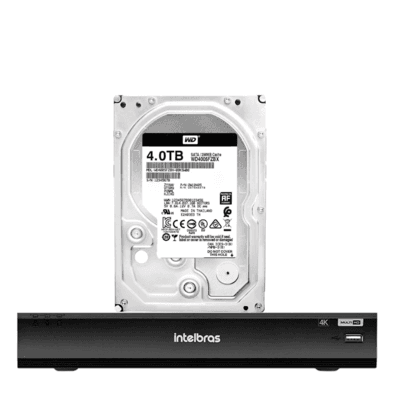 Dvr Intelbras 8 Canais Imhdx 5108 Com Hd De 4TB Instalado