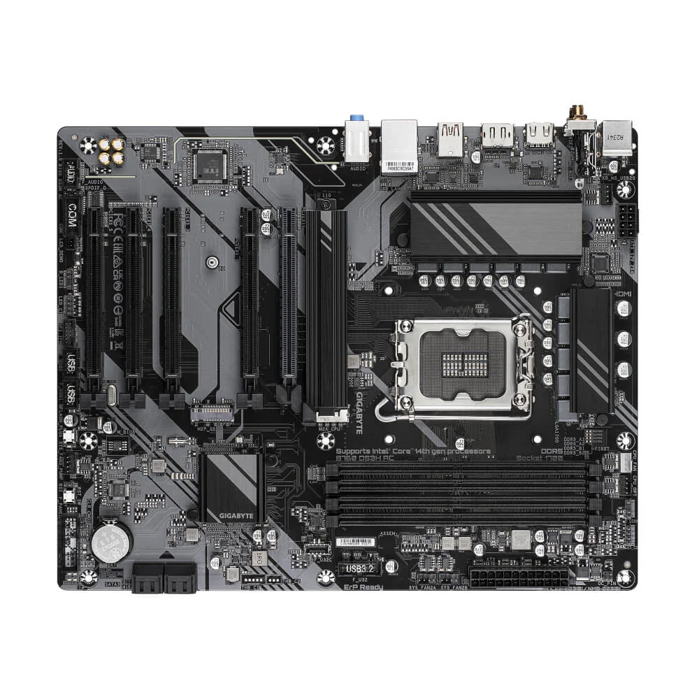 Placa Mãe Gigabyte B760 Ds3h Ac Wi-fi Ddr5 LGA  1700 B760 Atx Ddr5 7