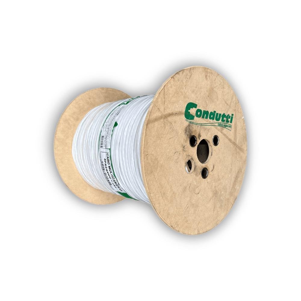 Imagem 3 de 5 do produto Cabo Cftv Multicameras 2x1mm 4p Bc Bb300m
