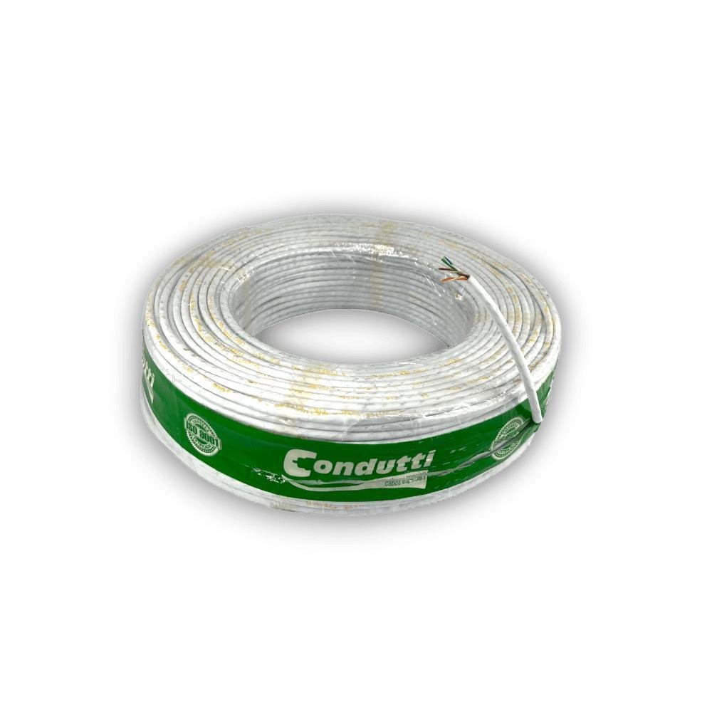 Imagem 3 de 4 do produto Cabo Cftv Multicameras 4p Cobreado Branco Rolo 100mt - Condutti 1/2/5