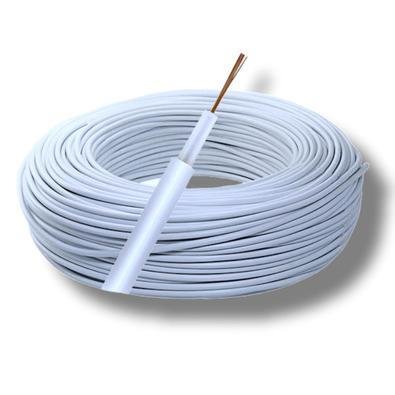 Cabo Alta Tensao 5mm Branco Rolo 100mt 22awg - Condutti 1/5/10