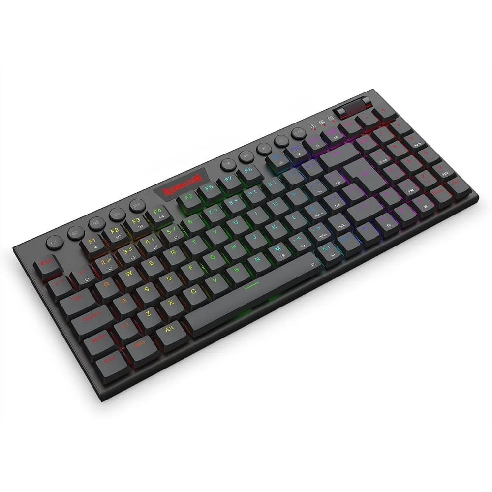 Imagem 5 de 5 do produto Teclado Mecânico Gamer Redragon Yi RGB Abnt2 Usb Switch Marrom - Preto