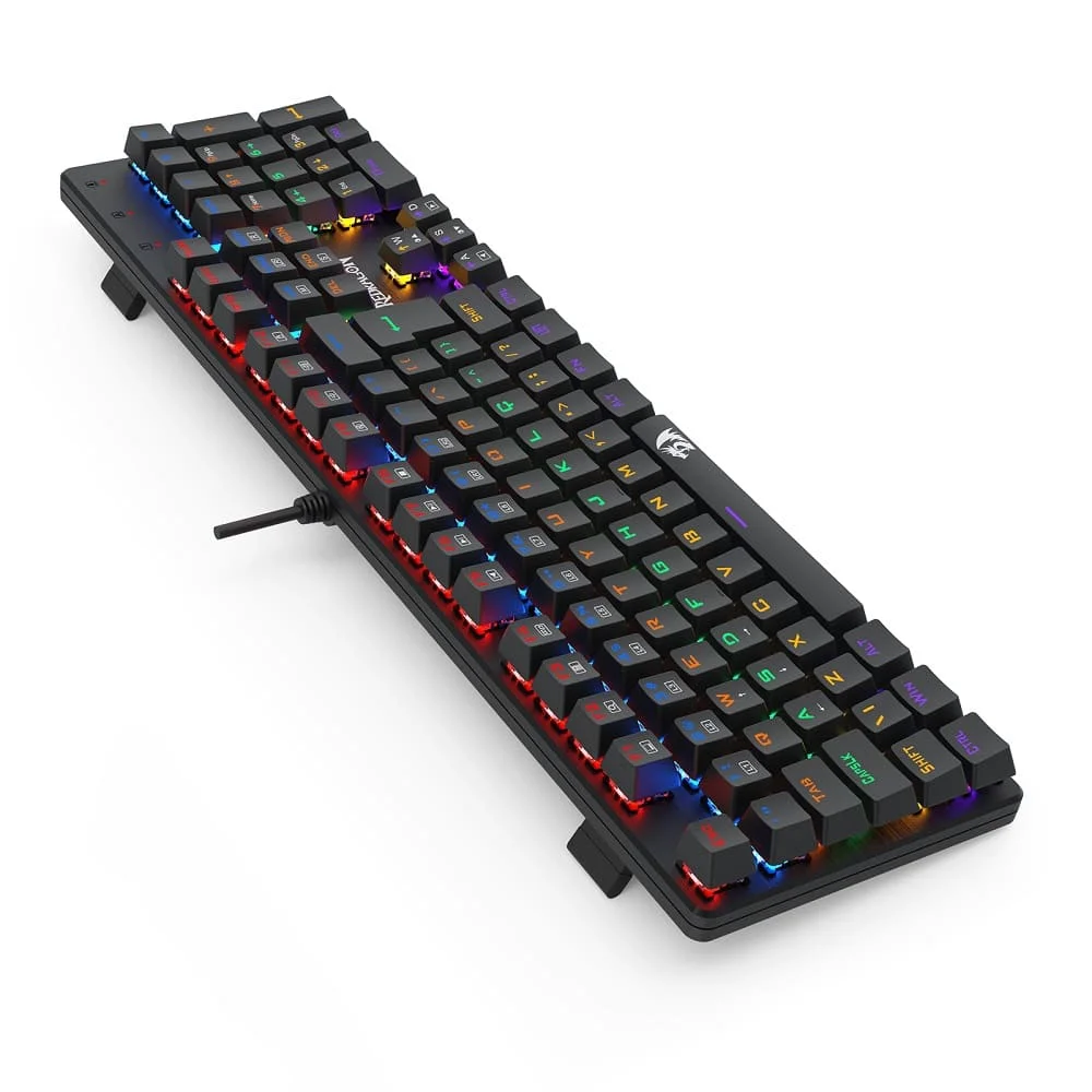 Imagem 4 de 5 do produto Teclado Mecânico Gamer Redragon Valheim Rainbow Abnt2 Usb Switch Blue - Preto