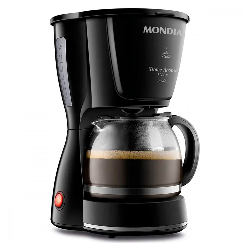 Cafeteira Eletrica 18 Xicaras 550w Mondial Luxx Black 127v