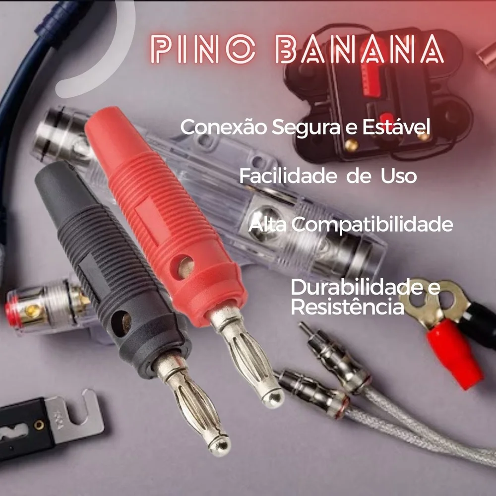 Imagem 2 de 3 do produto Pino Banana Profissional Pr/vm (par) - Emb 05 Pares