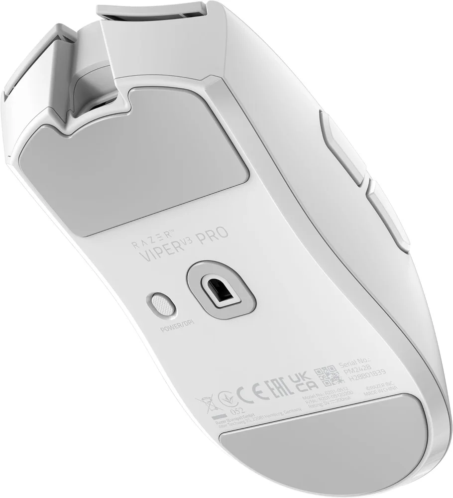Imagem 4 de 5 do produto Mouse Gamer Razer Viper V3 Pro, 54g Ultraleve, Com Dongle 8k, 95hr De Bateria, Recarregável, 35000 Dpi - Branco