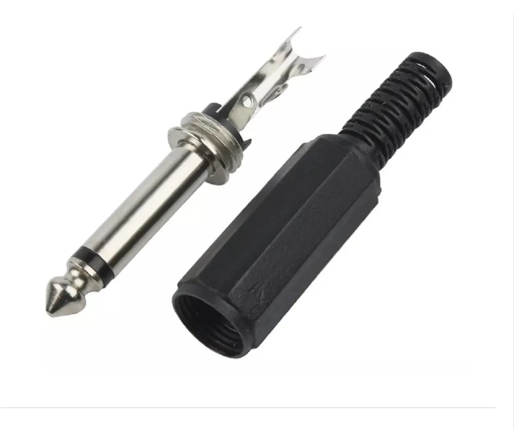 Imagem 4 de 5 do produto Plug P10 Mono Plastico Com Rabicho - Emb 10 PCs - Tebera