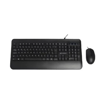 Kit Teclado E Mouse C3tech Kt-200bk Usb Abnt2 2000 Dpi Preto