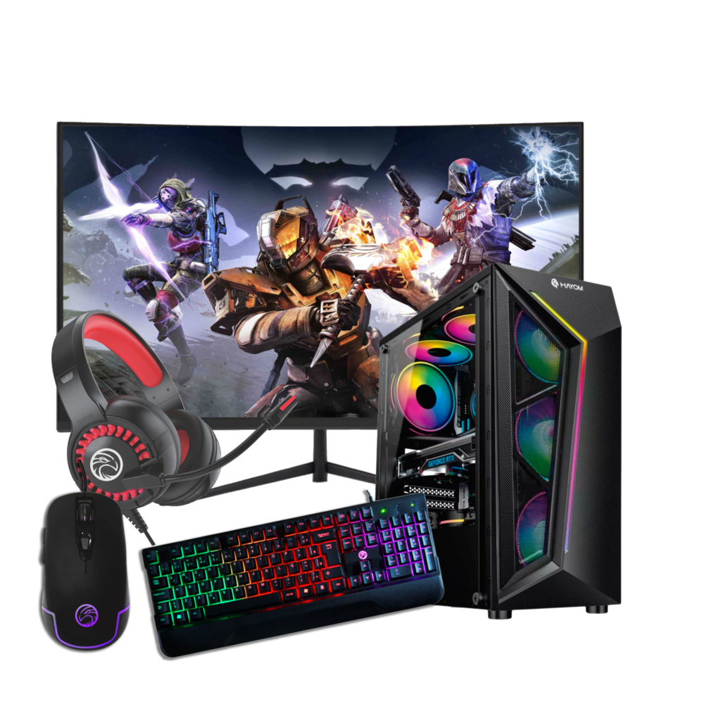 Computador PC Gamer RGB I9 11ª 16gb Ram SSD 480GB RTX 2060 6gb Monitor 23 " Curvo