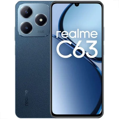 Smartphone Realme Note C63, 256GB, 8GB RAM, Câmera de 50MP, Tela 6.74", Dual Sim,  Azul