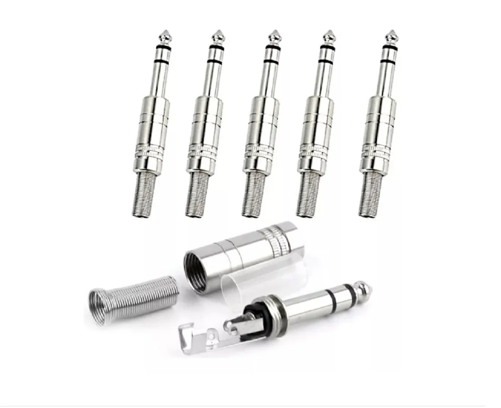 Imagem 2 de 5 do produto Plug P10 St Metal C/mola Emb 10 PCs Tebera
