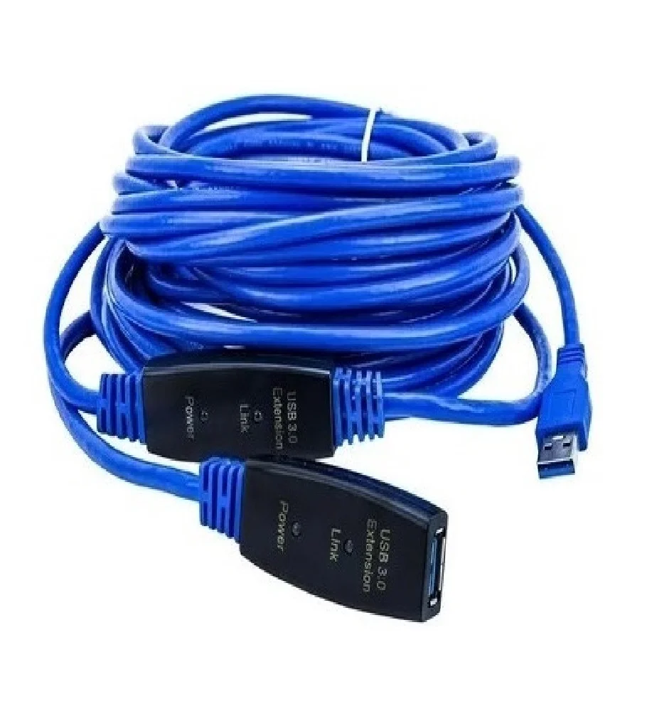 Imagem 3 de 5 do produto Cabo Extensor Usb 3.0 Macho/femea C/ Repetidor De Sinal 10m