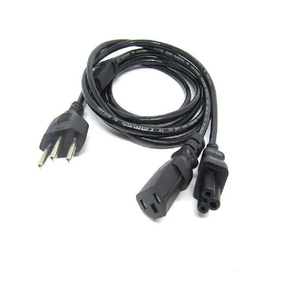 Imagem 4 de 5 do produto Cabo De Força Y - 1 Macho + 1 F Tripolar + 1 F Mickey 1,80mt