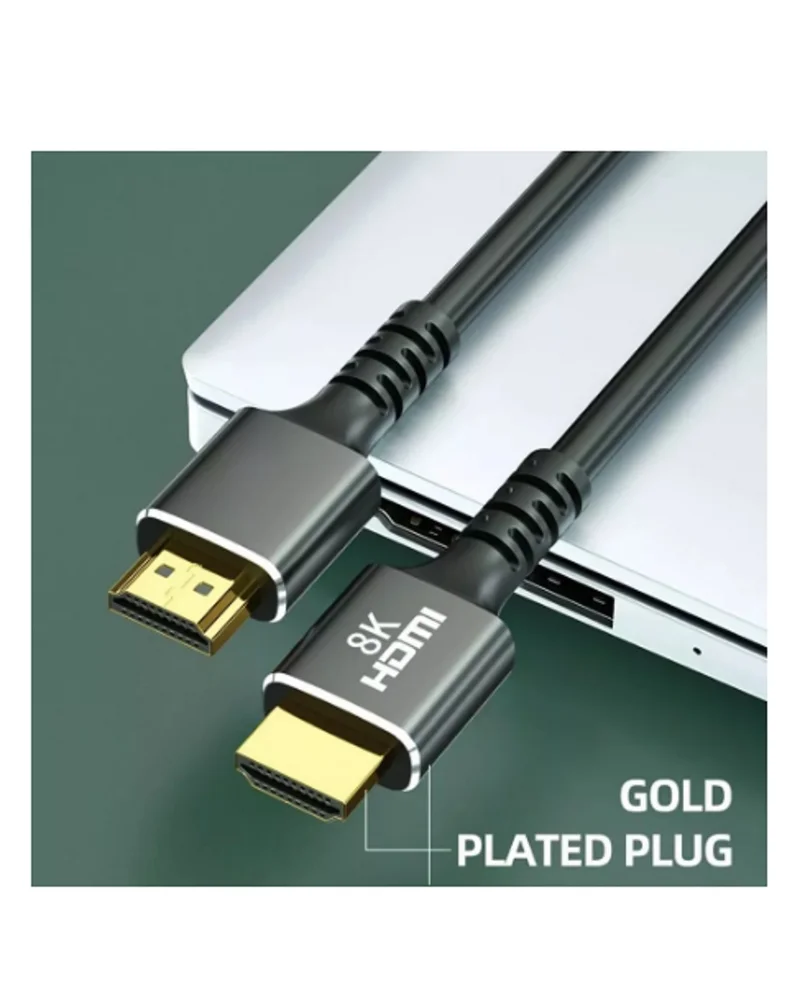 Imagem 2 de 5 do produto Cabo HDMI 2.1 8k Gold 3 Mts Tebera