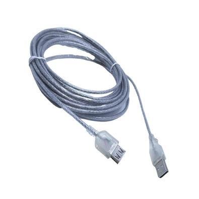 Cabo Extensor Usb A Macho X Usb 2.0 A Femêa Tebera 5metros Cor Cristal