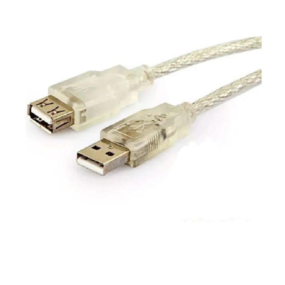 Imagem 2 de 2 do produto Cabo Extensor Usb A Macho X Usb 2.0 A Femêa Tebera 5metros Cor Cristal