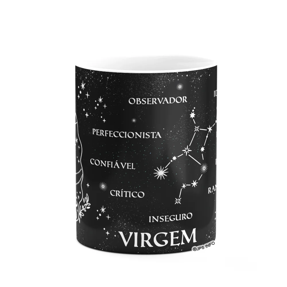 Imagem 2 de 3 do produto Caneca Dos Signos - Signo De Virgem - 325ml B-dark