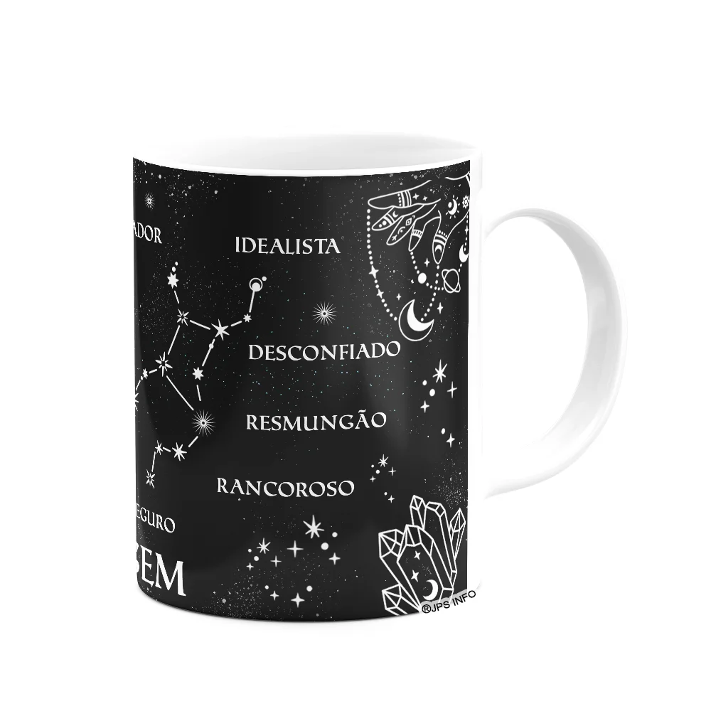 Imagem 3 de 3 do produto Caneca Dos Signos - Signo De Virgem - 325ml B-dark